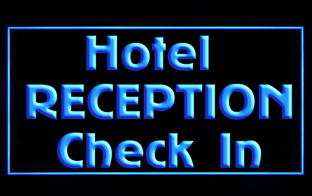 Hotel Reception Check In LED Neon Light Sign